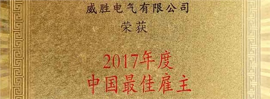 威勝電氣榮獲2017年度最佳雇主企業(yè)獎(jiǎng)