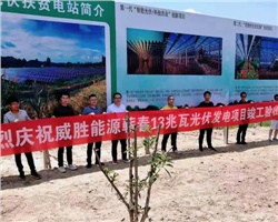 威勝能源蘄春縣26兆瓦農(nóng)光互補光伏扶貧發(fā)電項目竣工驗收！
