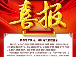 新春開工伊始，威勝電氣斬獲首單